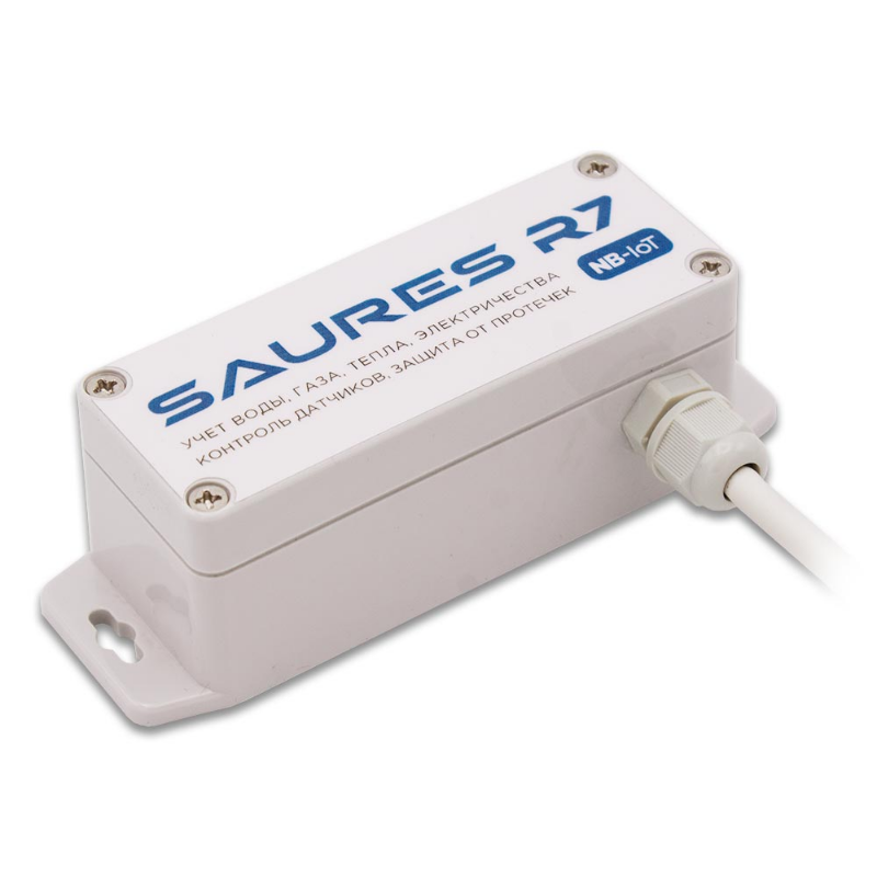 Контроллер SAURES R7 m1, NB-IoT, 4 канала + 32 RS-485, SIM-чип МТС, IP66